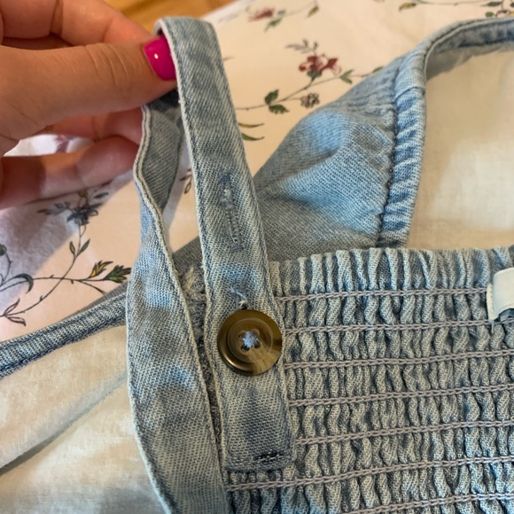 Blue denim crop top - American Eagle - Picture 5 of 5